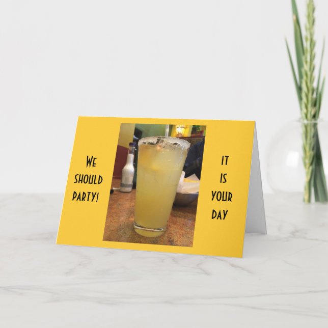 MARGARITA FEIERUNG FÜR IHREN 40. GEBURTstag Karte (Vorderseite)