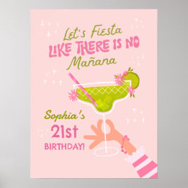 Margarita Fiesta Erwachsene Geburtstagsparty Poste Poster