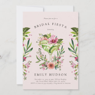 Margarita Fiesta Floral Brautparty Einladung