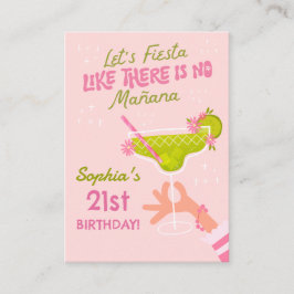 Margarita Fiesta Geburtstag Kaufen Sie einen Drink Begleitkarte
