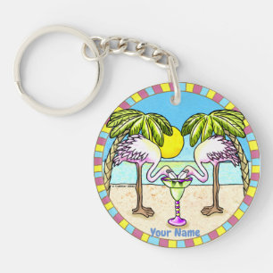 Margarita Flamingo Schlüsselanhänger