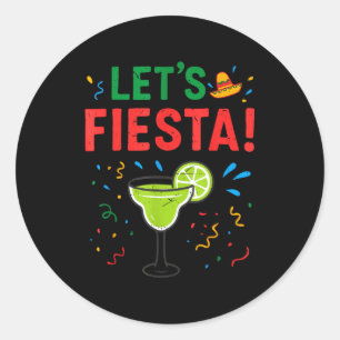 Margarita fünf mayo lass fiesta lustig trinken runder aufkleber