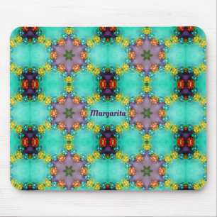 MARGARITA ~ Hübsches Muster ~ Personalisiert Mousepad