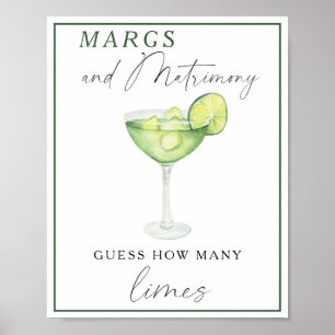 Margarita-Junggesellinnenabschied - Wie viele Lime Poster