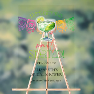 Margarita Lass uns diese Party starten Acrylschild