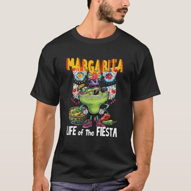 Margarita Life of the Fiesta, Mexican Fiesta T-Shirt (Vorderseite)