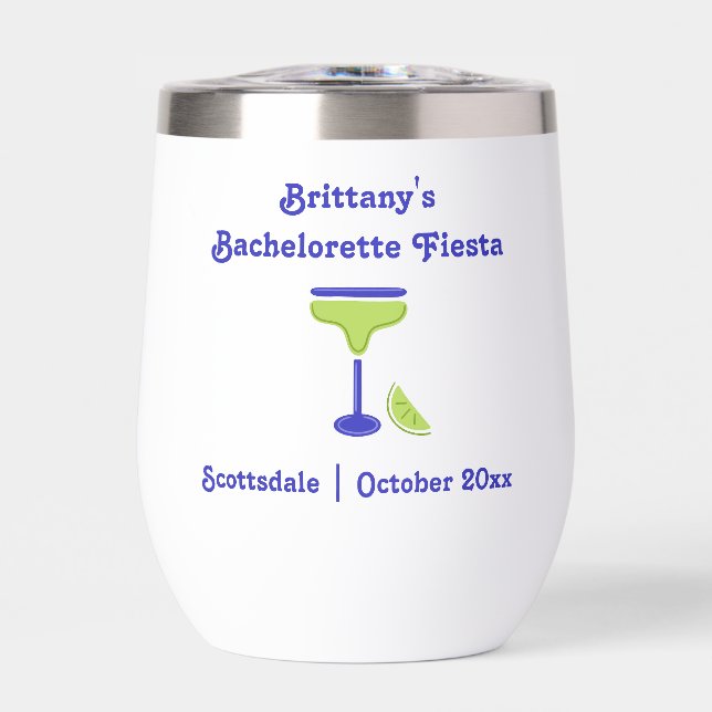 Margarita Limon Bachelorette Fiesta Stemless (Vorderseite)