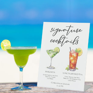 Margarita Long Island Teezeremonie auf dem Teatro Sockelschild