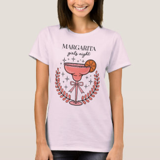 Margarita Mädchen Nacht Spaß Rosa T-Shirt
