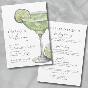 Margarita Margs & Matrimony Junggesellinnenabschie Einladung