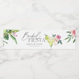 Margarita Mexican Fiesta Brautparty Wasserflaschenetikett