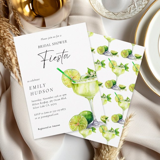 Margarita Mexican Fiesta Floral Brautparty Einladung (Von Creator hochgeladen)