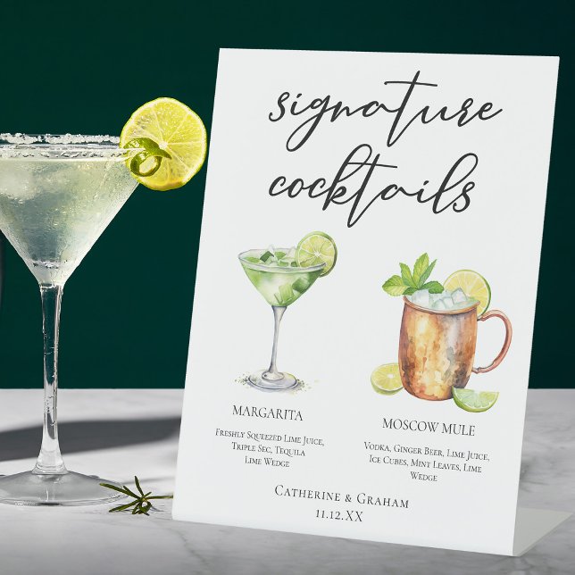 Margarita Moskau Mule Signature Cocktails Menü Sockelschild (Von Creator hochgeladen)