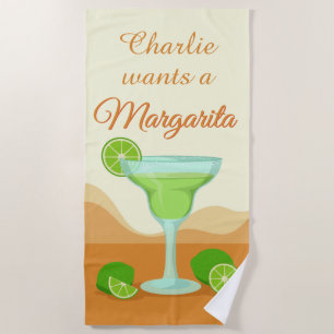 "Margarita" Name-Badetuch Strandtuch