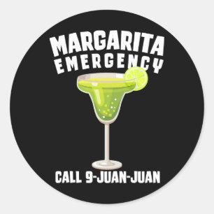 Margarita Notruf 9 Juan Juan Lustig Cinco D Runder Aufkleber