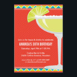 Margarita Party Einladung<br><div class="desc">Schließen Sie sich der Fiesta mit dieser margarita inspirierte Party Einladung in fetten Farben.</div>