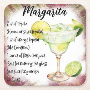 Margarita rechteckiger pappuntersetzer