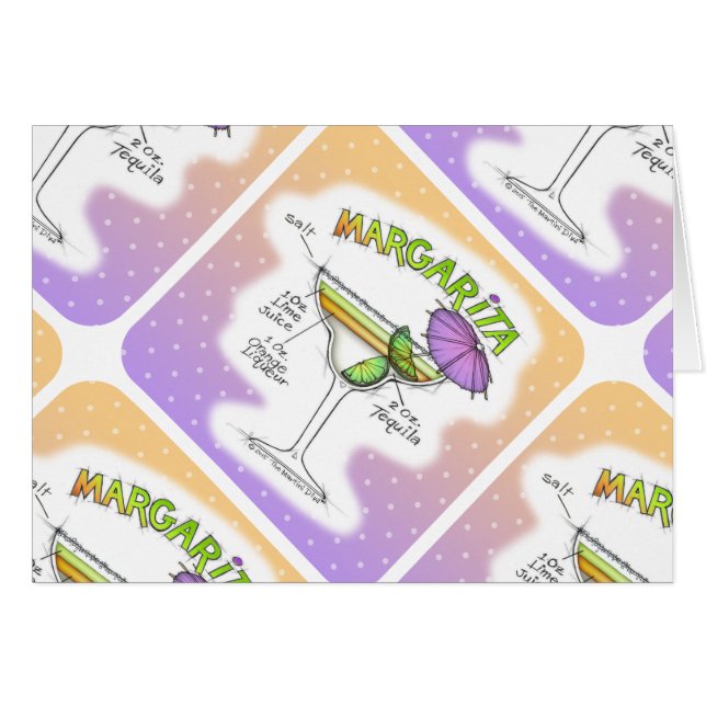 MARGARITA RECIPE COCKTAIL ART (Vorderseite (Horizontal))