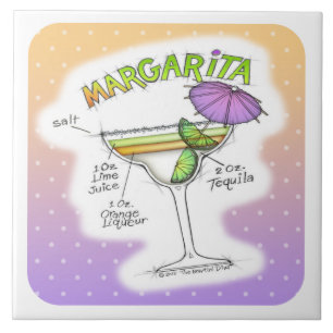 MARGARITA RECIPE COCKTAIL ART FLIESE