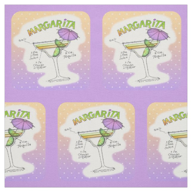 MARGARITA RECIPE COCKTAIL ART STOFF (Muster)