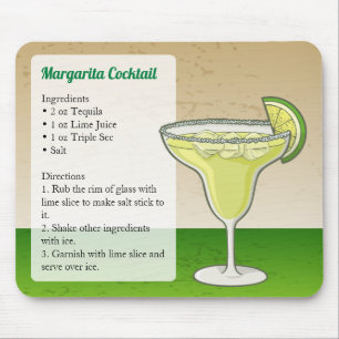 Margarita Recipe Mousepad