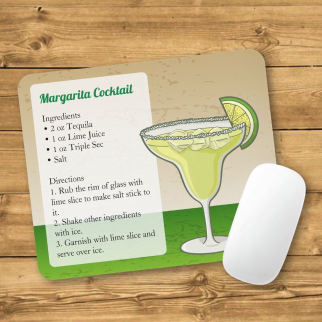 Margarita Recipe Mousepad (Von Creator hochgeladen)