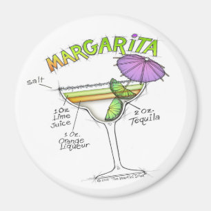 MARGARITA-REZEPT-COCKTAIL-KUNST MAGNET