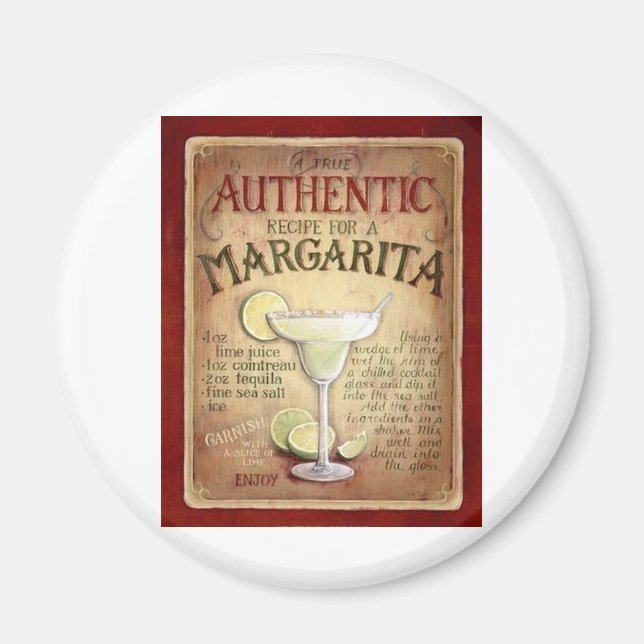 Margarita Rezept Magnet (Vorne)