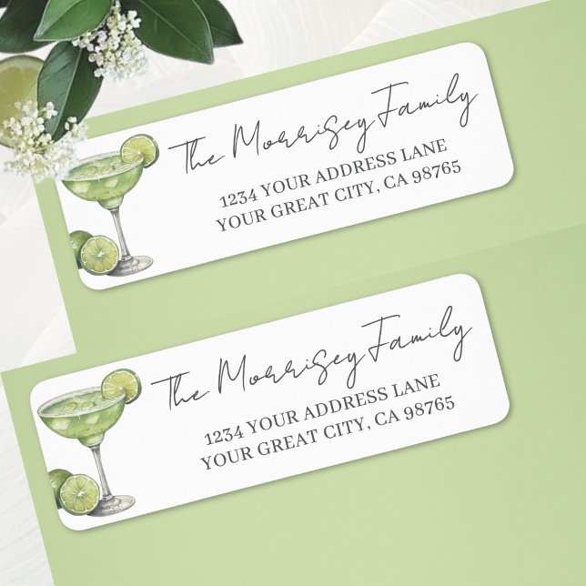 Margarita-Rücksendeetikett (Margarita Return Address Label )