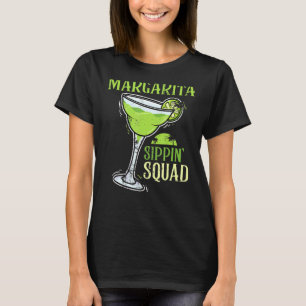 Margarita Sippin Squad Funny Cinco De Mayo Party T-Shirt