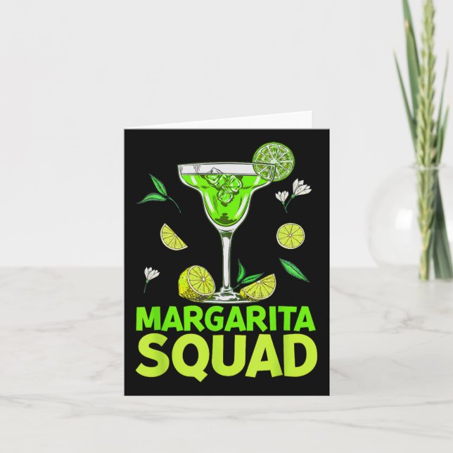 Margarita Squad Cinco de Mayo Kostüme für Mexiko Karte (Vorderseite)