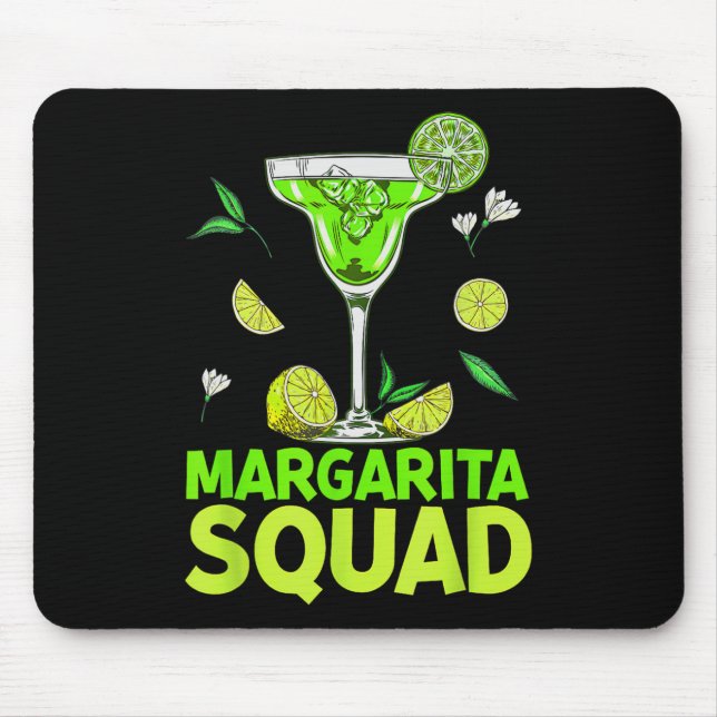 Margarita Squad Cinco de Mayo Kostüme für Mexiko Mousepad (Vorne)
