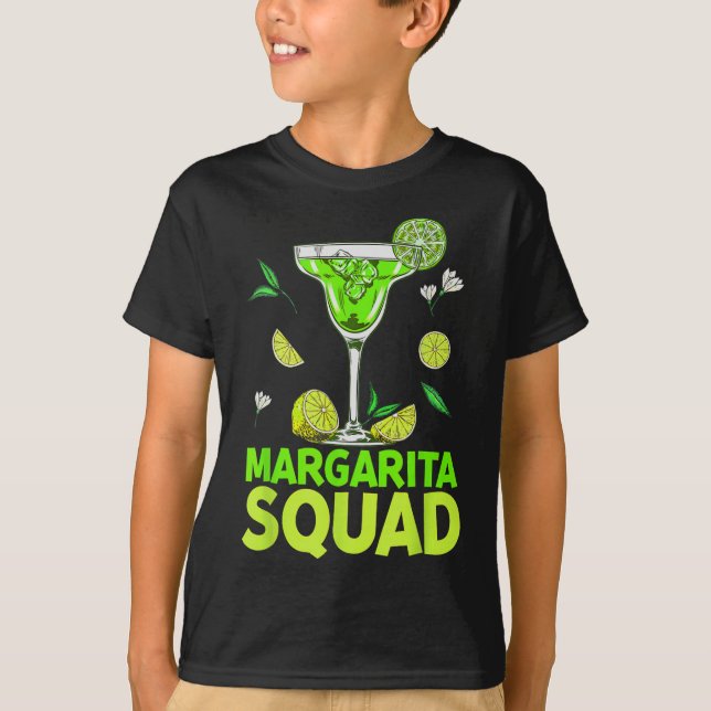 Margarita Squad Cinco de Mayo Kostüme für Mexiko T-Shirt (Vorderseite)