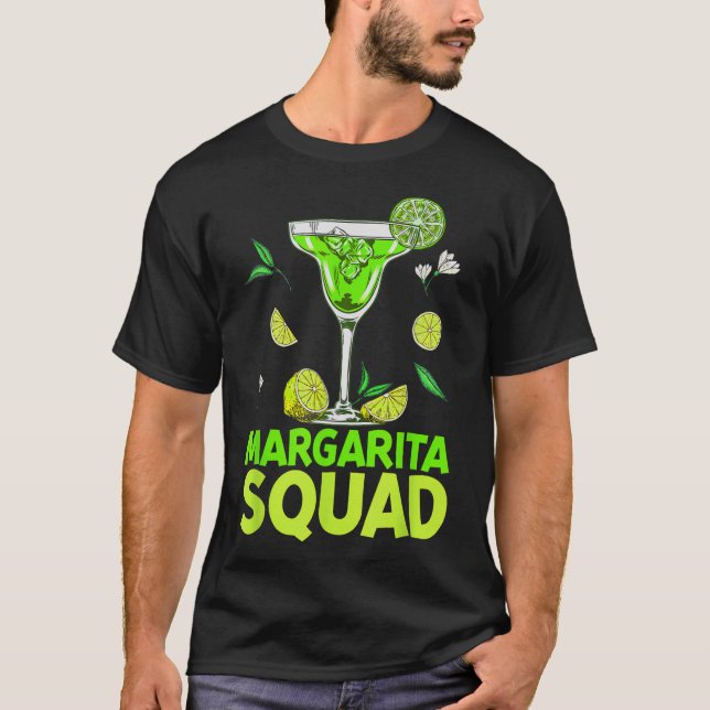 Margarita Squad Cinco de Mayo Kostüme für Mexiko T-Shirt (Vorderseite)