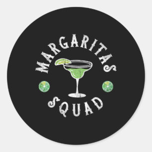Margarita Squad Funny Cinco De Mayo Männer Frauen Runder Aufkleber