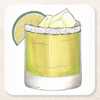 Margarita Summer Cocktail Mixed Drink Lime Green