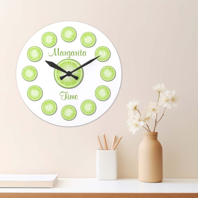 Margarita Time Clock Große Wanduhr (Margarita Time Clock. A burst of sunshine for your kitchen or party zone! )