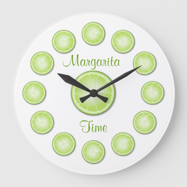 Margarita Time Clock Große Wanduhr (Vorderseite)