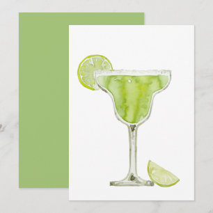 Margarita-Wasserfarben-Einladung Einladung