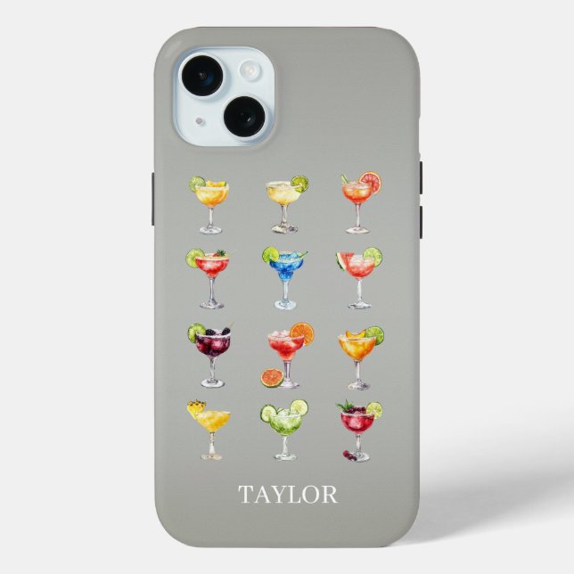 Margaritas Anyone Monogrammed  Case-Mate iPhone Hülle (Rückseite)
