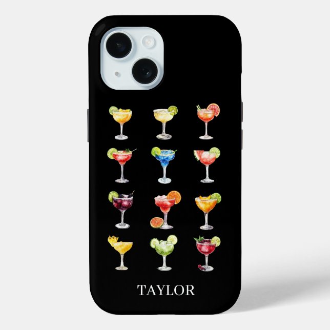 Margaritas für jeden Monogramm  Case-Mate iPhone Hülle (Rückseite)