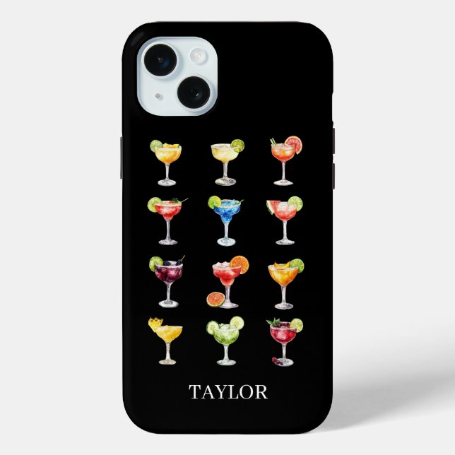 Margaritas für jeden Monogramm  Case-Mate iPhone Hülle (Rückseite)