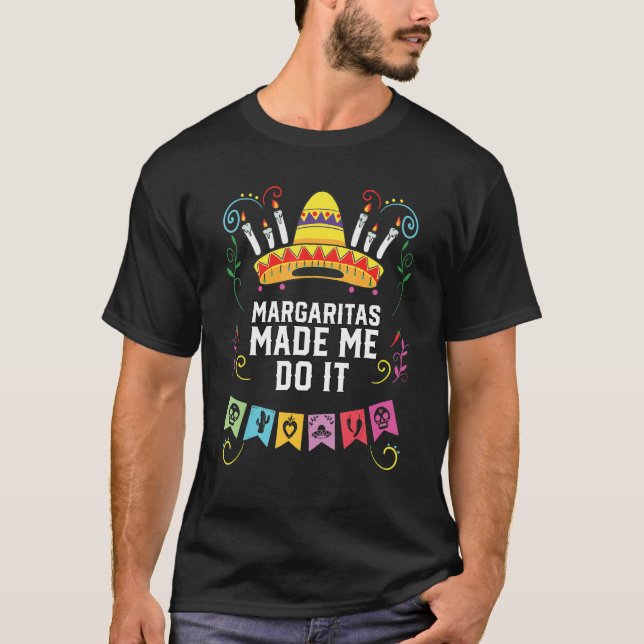 Margaritas machte mich dazu Margarita Drink Alkoho T-Shirt (Vorderseite)