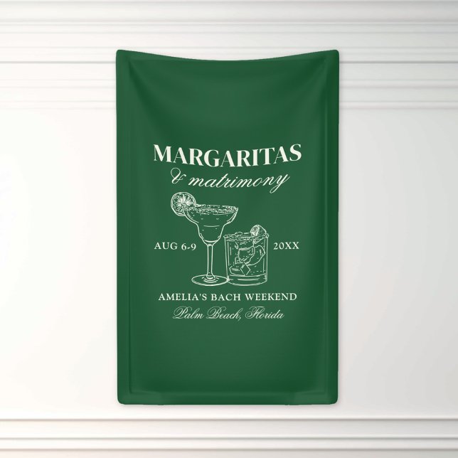 Margaritas & Matrimony Bachelorette Banner (Von Creator hochgeladen)