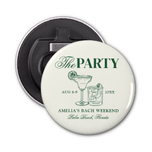 Margaritas & Matrimony Bachelorette Party Flaschenöffner