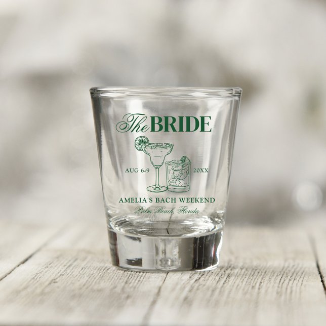 Margaritas & Matrimony Bachelorette Schnapsglas (Von Creator hochgeladen)