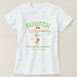 Margaritas & Matrimony Tulum Junggeselinnen-Abschi T-Shirt