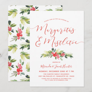 Margaritas & Mistletoe | Weihnachts-Party Einladung
