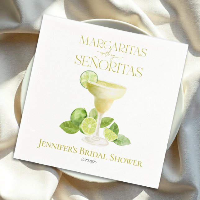 Margaritas mit meinem Señoritas-Brautparty Serviette (Von Creator hochgeladen)