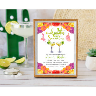 Margaritas mit meiner Senorita Floral Einladung